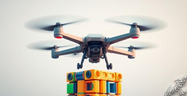 Drones que construyen con bloques magnéticos y LLM