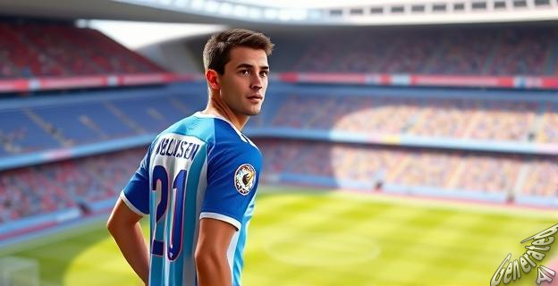 Dean Huijsen lució la camiseta del Málaga en La Rosaleda mientras se recupera de una lesión