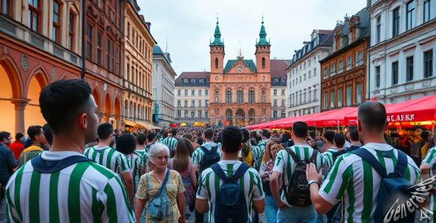 Hasta 15.000 aficionados del Betis han llegado a Breslavia