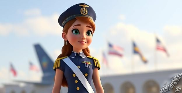 La princesa Leonor lleva el uniforme de gala del Ejército del Aire