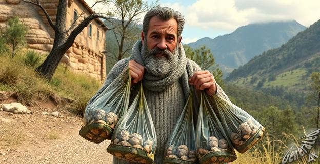 El hombre capturó 150 kilos de caracoles serranos, superando el límite permitido