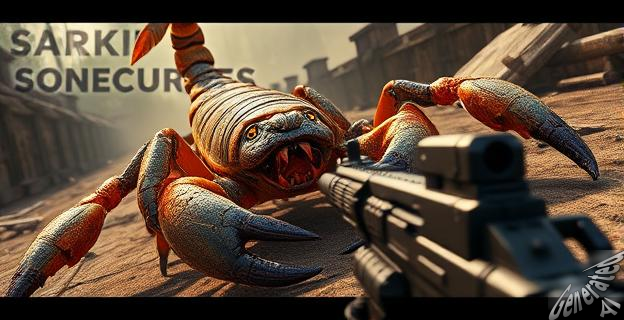 Un enorme escorpión inmortal