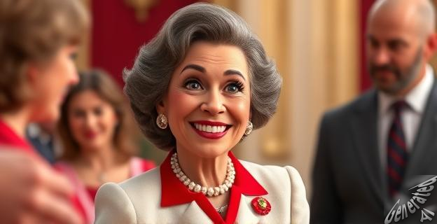 La Reina Sofía lució un conjunto elegante en blanco y rojo