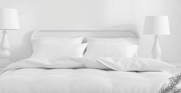 Escoger bien los básicos como cojines, colcha y sábanas, y lámparas en tonos blancos