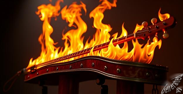 El pirófono, un órgano que utiliza llamas para generar música.