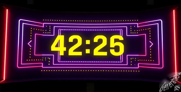 Pac-Man aparece en la pantalla en el minuto 42:25