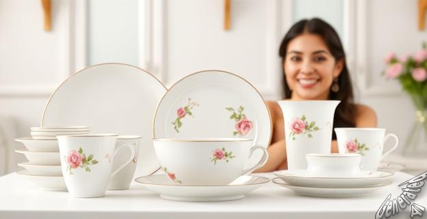 Vajilla de porcelana de 18 piezas por 35 euros