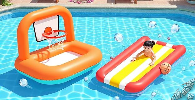 La canasta hinchable Herefun es perfecta para juegos en la piscina