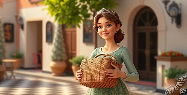 Un bolso a modo de cesta en tono marrón