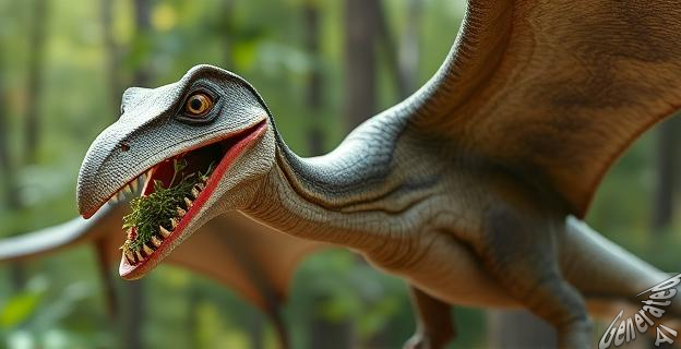 Sinopterus atavismus era un pterosaurio herbívoro