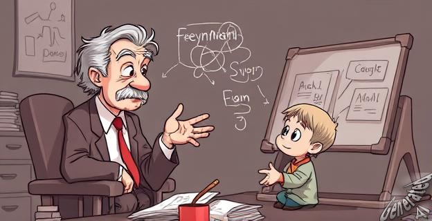 La técnica Feynman consiste en 4 pasos: elegir un concepto, enseñarlo como si se lo estuviera explicando a un niño, retroceder y revisar lo que no se entiende, y simplificar la explicación.