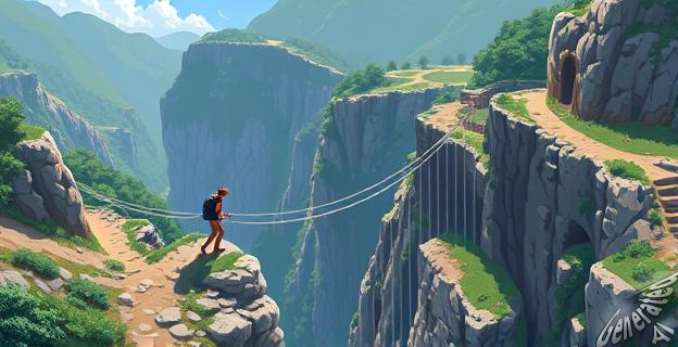 La ruta de pasarelas del Barranco do Demo es una experiencia emocionante que ofrece vistas impresionantes de la Sierra de Monchique.