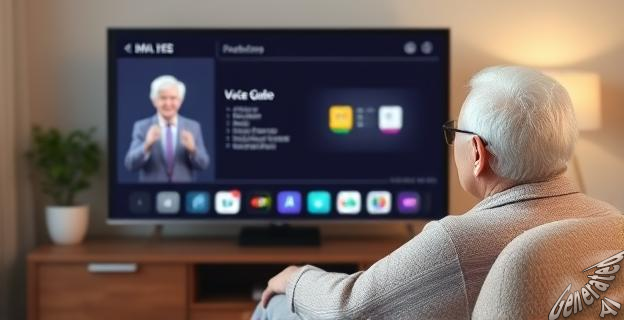 La función Voice Guide se activa en la sección de Configuración, Accesibilidad