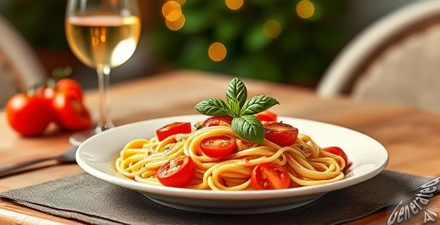 El menú incluye leche parcialmente desnatada, tostadas con mermelada y pasta ligera con tomate y albahaca