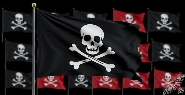 Cada capitán pirata tenía su propia bandera personalizada, no todos usaban la misma.