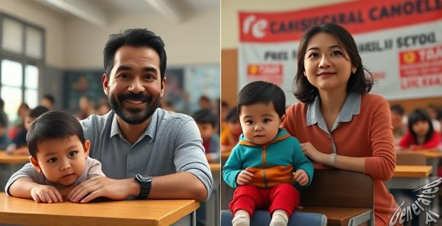 La hija menor de Iglesias y Montero sigue en un colegio público