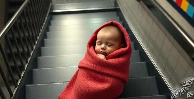 La bebé fue encontrada consciente y en buen estado de salud