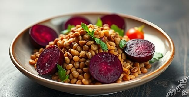 La ensalada de lentejas y remolacha cuesta 3 euros por ración