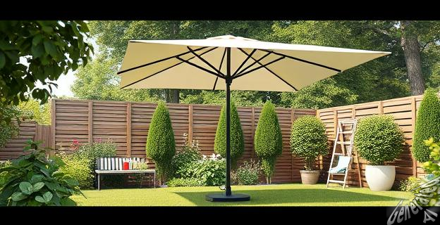 El parasol rectangular de Leroy Merlin es una alternativa fácil de instalar y sin obras, con un precio de 199 euros