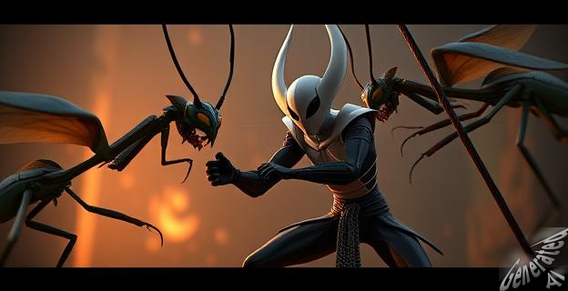 Un fan ha recreado Hollow Knight en 3D con un combate contra Mantis Lords