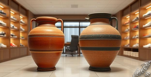 Dos ánforas romanas y un recipiente cerámico medieval fueron encontrados en una empresa de calzados en Alicante