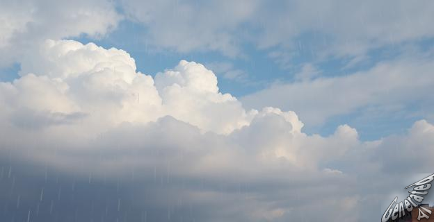 Lluvias débiles por la tarde