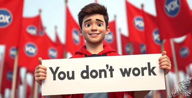 Nuevas Generaciones del PP defiende su partido y responde a Abascal con un 'Tu no trabajas'