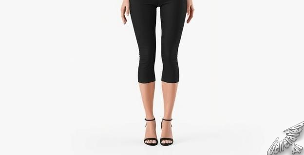 Combina pantalones capri negros con zapatos de tacón y una blusa para un look elegante