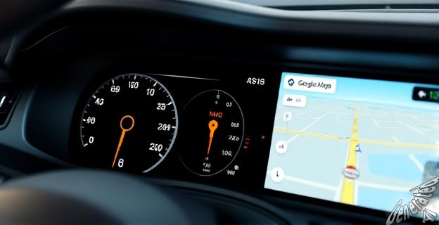 Google Maps muestra indicaciones en el panel de instrumentos digital