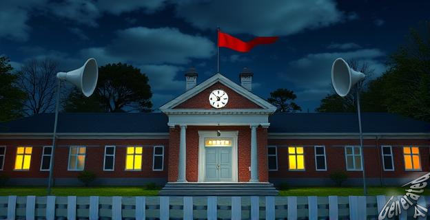 Un problema técnico en el sistema de megafonía del colegio