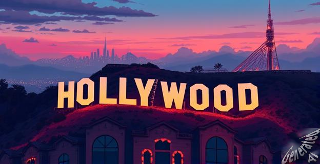 Las imágenes del cartel de Hollywood en llamas son falsas y no reflejan la situación real