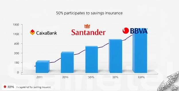 CaixaBank, Santander y BBVA gestionan el 50% del ahorro administrado en seguros de vida con 107.600 millones de euros