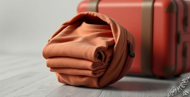 Doblar la camiseta en un cilindro compacto