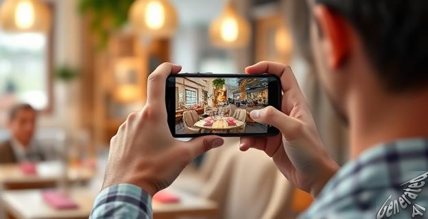 Abre Bixby Vision y enfoca la foto del restaurante para obtener su nombre, dirección y reseñas