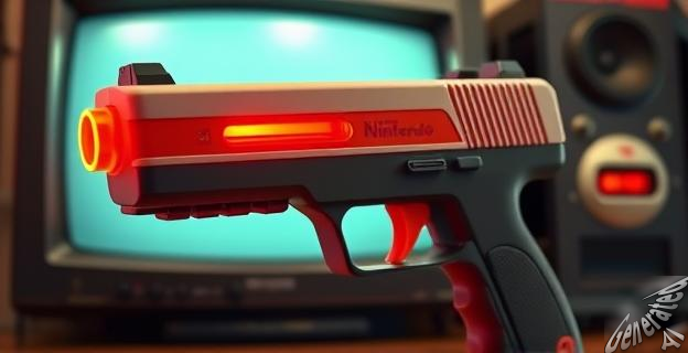 La pistola es el receptor de luz