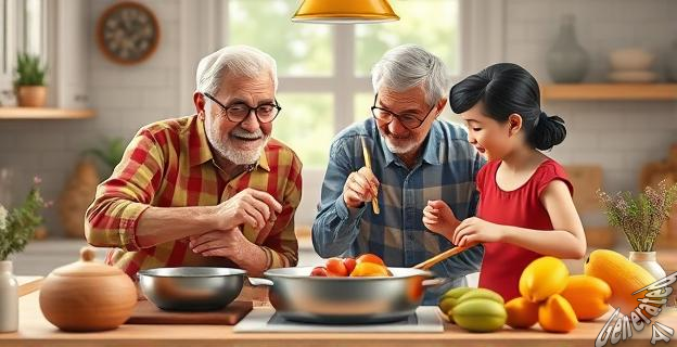 20 parejas de abuelos y nietos competirán en el concurso de cocina