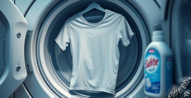 sumergir la prenda en agua tibia con suavizante