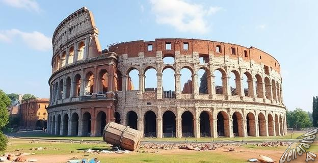 El saqueo del Coliseo para reutilizar sus materiales