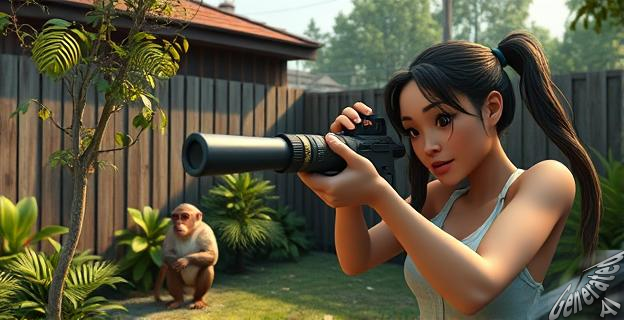 Una mujer mató a uno de los monos fugitivos