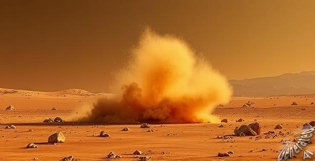 Los vientos marcianos superan los 150 km/h
