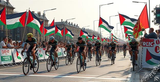 El PSOE justifica la violencia en la Vuelta Ciclista a España con la excusa de apoyar a Palestina
