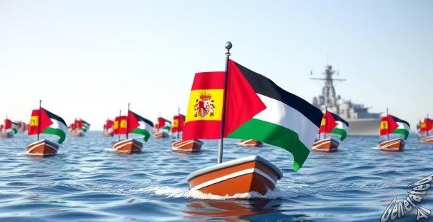 Un buque de acción marítima de la Armada española escoltará la flotilla