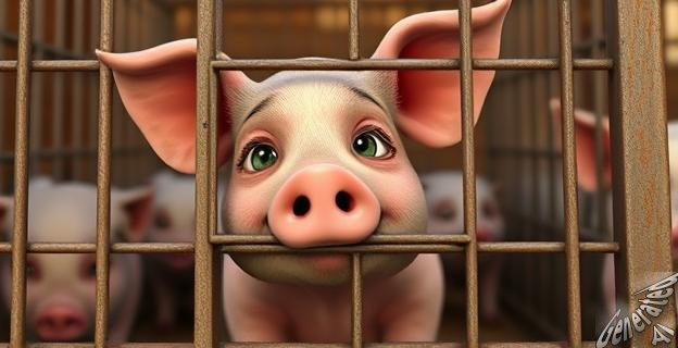 El 97,1% de las granjas de cerdos en España mantienen a las cerdas en jaulas sin espacio para moverse