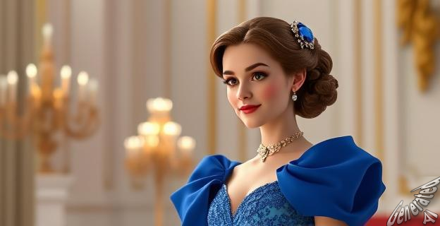 Stéphanie se inspira en Máxima de Holanda con un vestido de gala azul