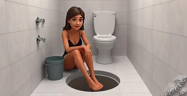 Pagaba 150 euros al mes por un piso con un agujero para hacer sus necesidades sin cadena