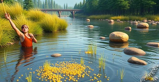 El río Navelgas en Asturias contiene oro de origen cósmico