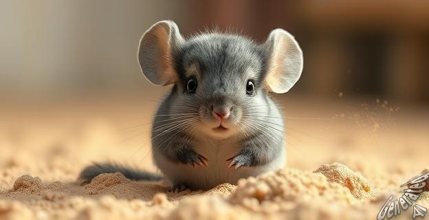 El baño de polvo es necesario para mantener la salud de la piel y el pelaje de las chinchillas
