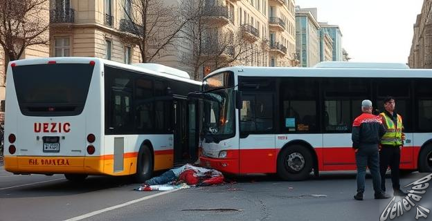 El accidente entre dos autocares en Barcelona dejó medio centenar de personas heridas y cuatro personas críticas