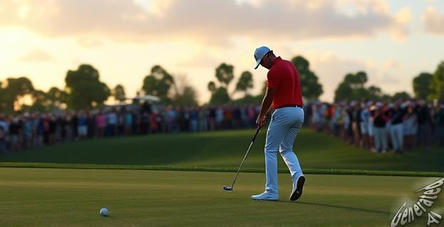 Un chip-in asombroso en el hoyo 8