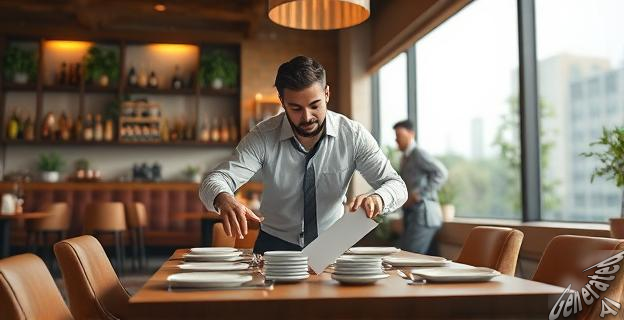 Dejar los platos donde están